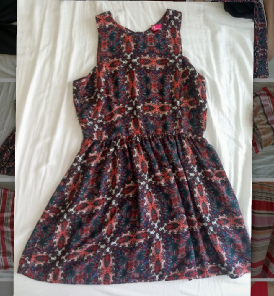 Multicolor mini dress